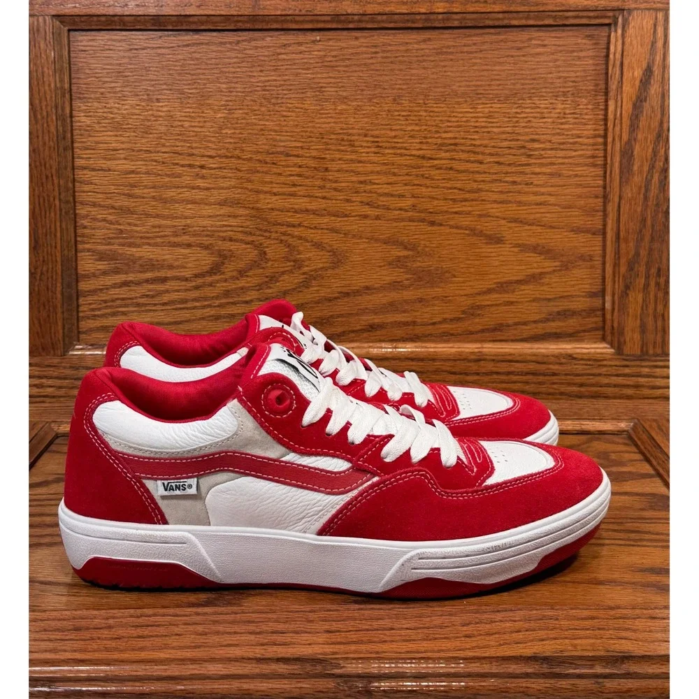 Vans Rowan 2 Red White‎ Suede Skate Shoes Men's Size 11.5 - Picture 2 of 8